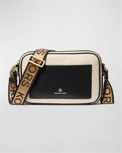 black and white michael kors crossbody bag|Michael Kors Crossbody thick strap.